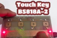 راه اندازی کلید لمسی با درایور BS818A-2