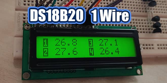 آموزش راه اندازی سنسور دمای ds18b20